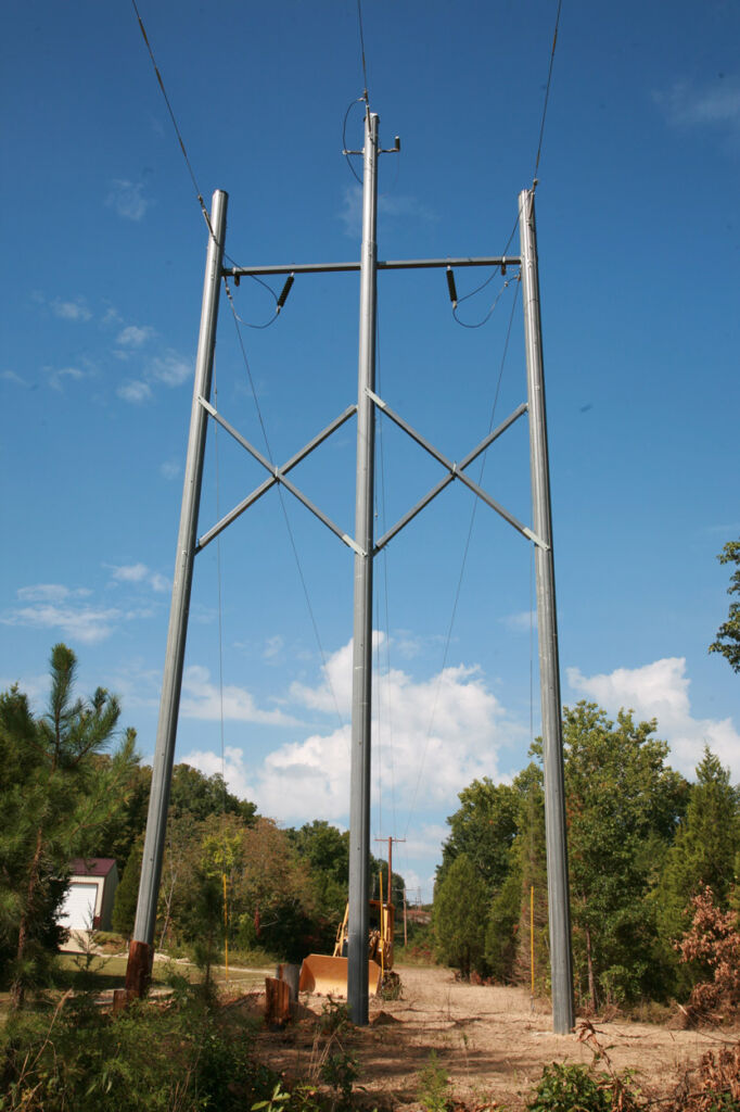 Trident H-Frame composite poles