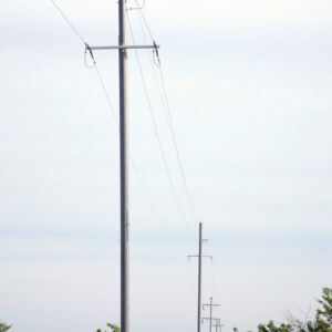 Trident multi-layer composite poles long-span crossings highway