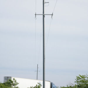 Trident multi-layer composite poles long-span crossings highway