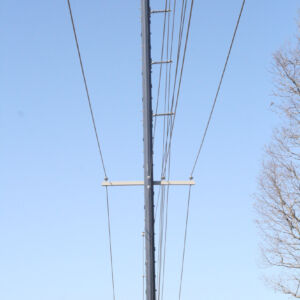 Trident multi-layer composite pole long-span crossings highway