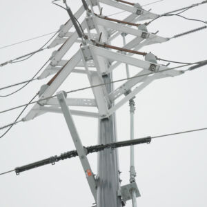 Trident composite pole transformer switch