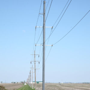 Trident composite pole storm hardening