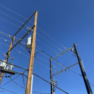 Trident H-Frame composite poles
