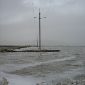 Trident pole in salt lake city water